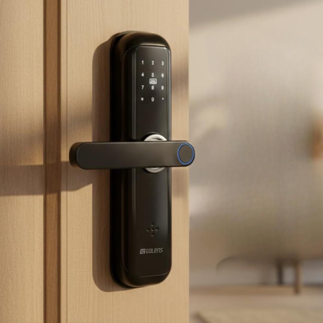 GOLENS X3 Smart Door Lock, 8-Way Unlock, WiFi+BT, Fingerprint, PIN, RFID Smart Door Lock-image-9