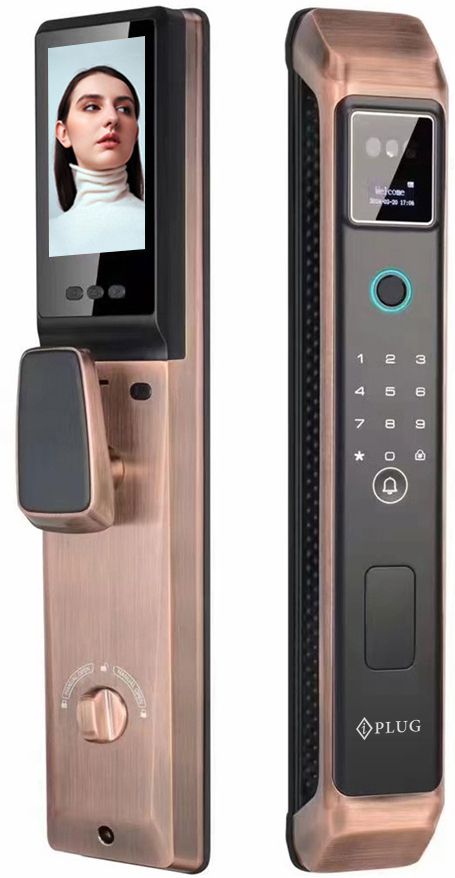 iPlug Premium Metal Smart Door Lock IMAX PRO | Realtime Visual Intercom | 3D Face Unlock | 6-Way Unlocking Smart Door Lock-image-35
