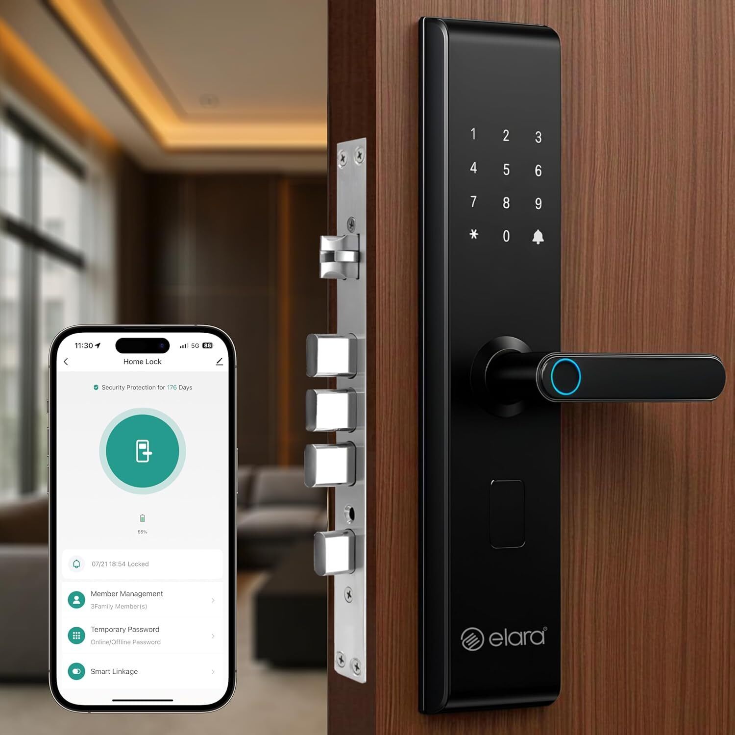 Elara Echo Lite WIFI Smart Door Lock-image-8