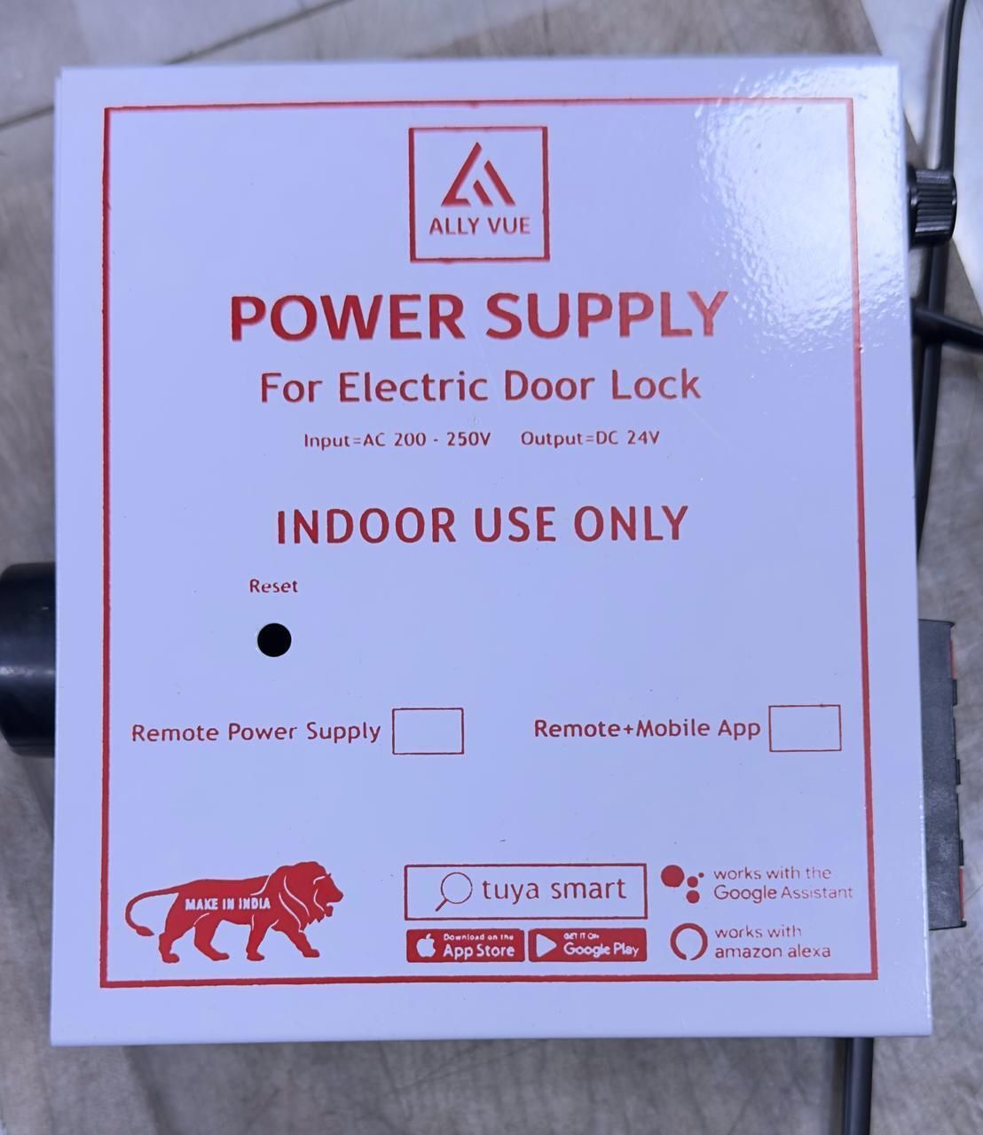 ALLY VUE POWER SUPPLY FOR DOOR LOCK REMOTE KIT 24 V WITH REMOTE Smart Door Lock-image-23