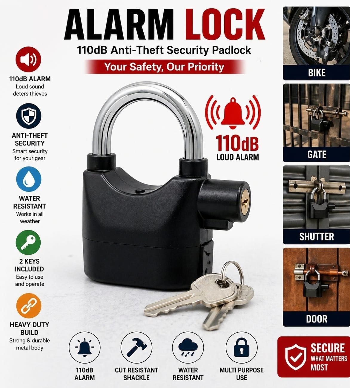Sarkar Enterprise Secure lock DL-01 Smart Door Lock-image-13