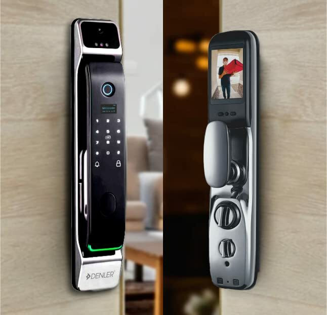 Denler Smart Door Lock, Wi-Fi Remote Unlock Using App, Remote Controller, Fingerprint Smart Door Lock image 1