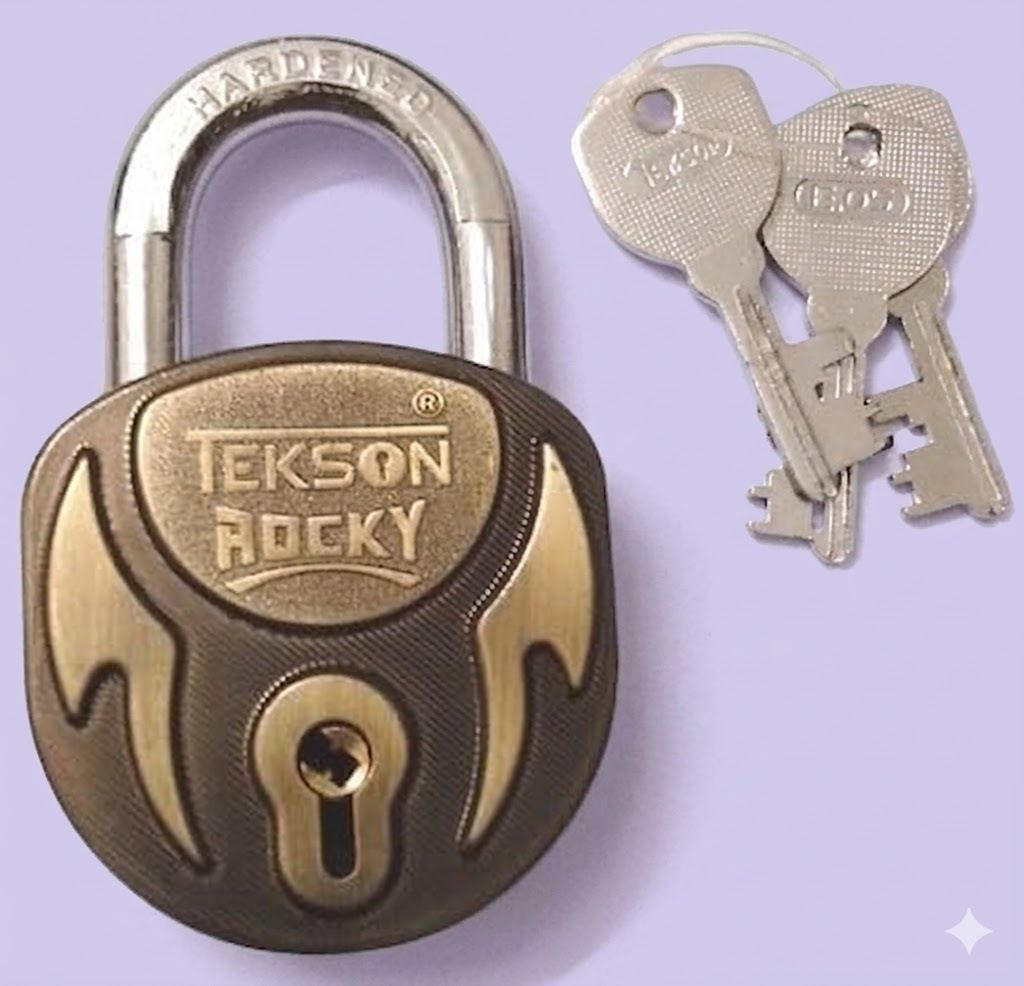 ArsEmterprises Padlock for Home Security, Gold Kay & Lock (Pack of 1) Smart Door Lock-image-3