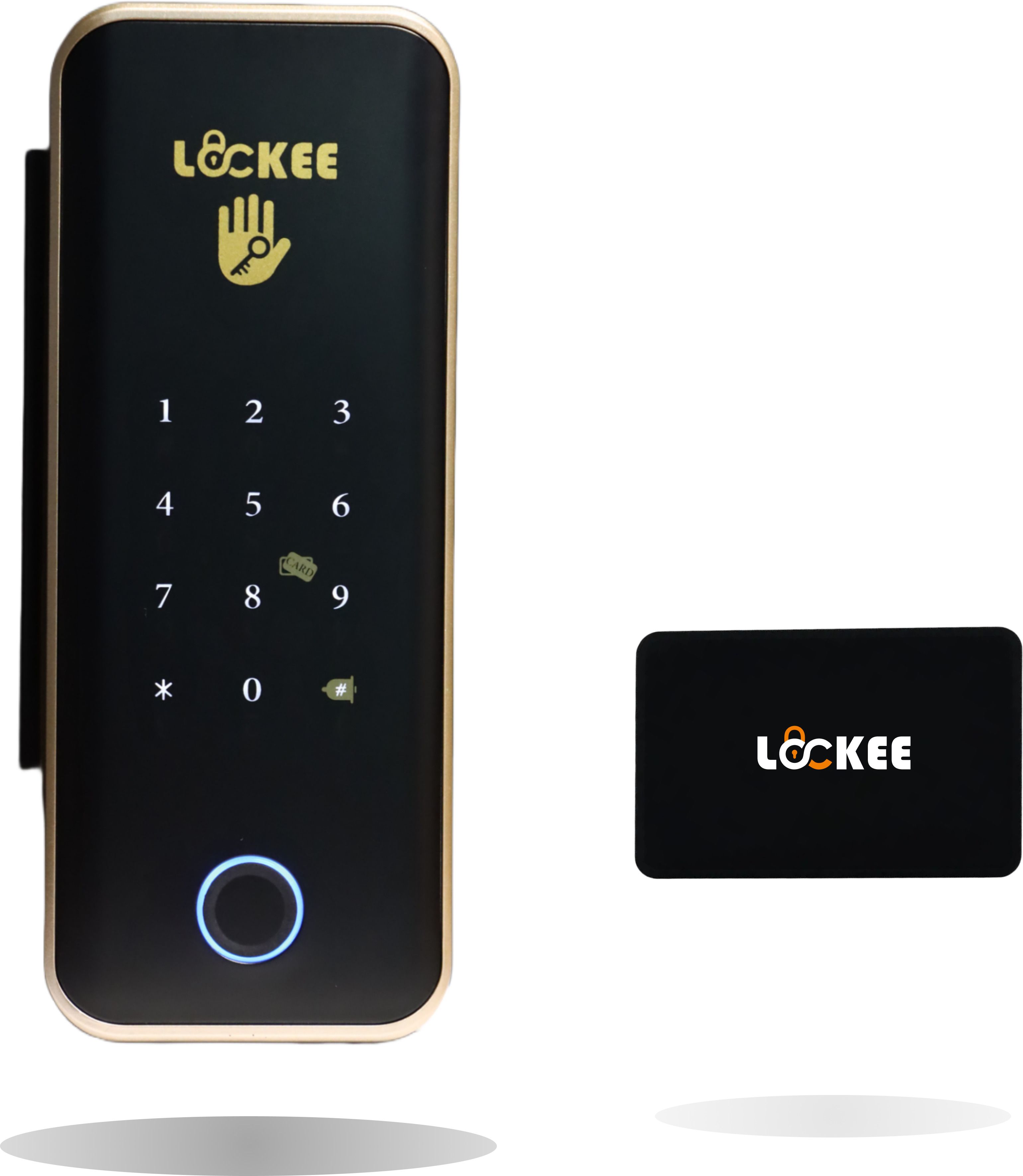 Lockee Crystal Guard | Smart Glass Door Lock | 5-in-1 Unlock Fingerprint IC Card Password App Mechanical Key | Remote Control | Aluminum/Glass/Frameless Doors | ( 1 Black NFC Card ) Smart Door Lock-image-47