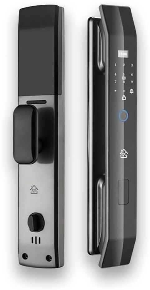 HomeMate Smart Door Lock - Black | Remote Control | Fingerprint | Password | RFID Cards | APP Control | WiFi Smart Door Lock
