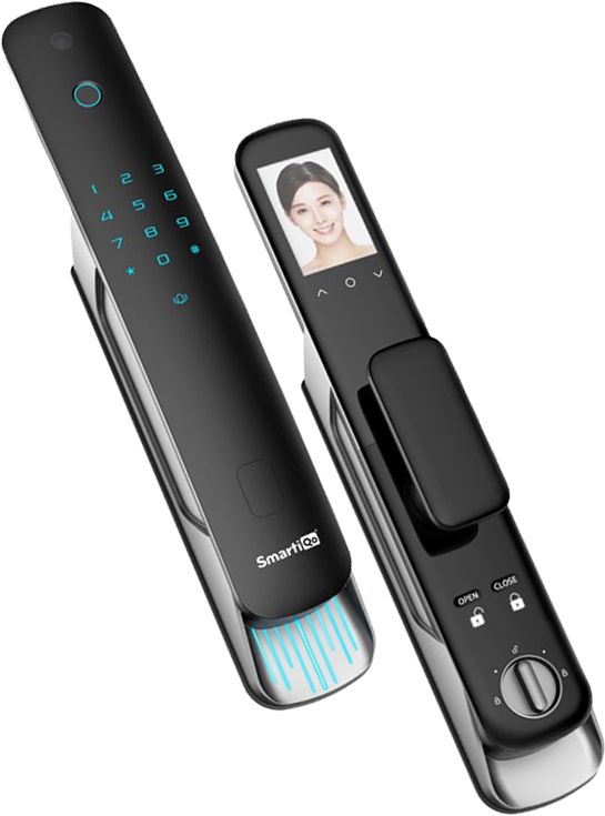 SmartiQo L5 Fingerprint | Mobile App | RFID Card | PIN | OTP | Camera | 3D Face ID Smart Door Lock-image-8