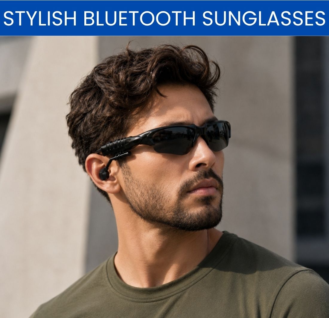 Clairbell Wireless Sunglasses with Bluetooth Headset and Stereo Sound for Men & WomenEP34-image-0