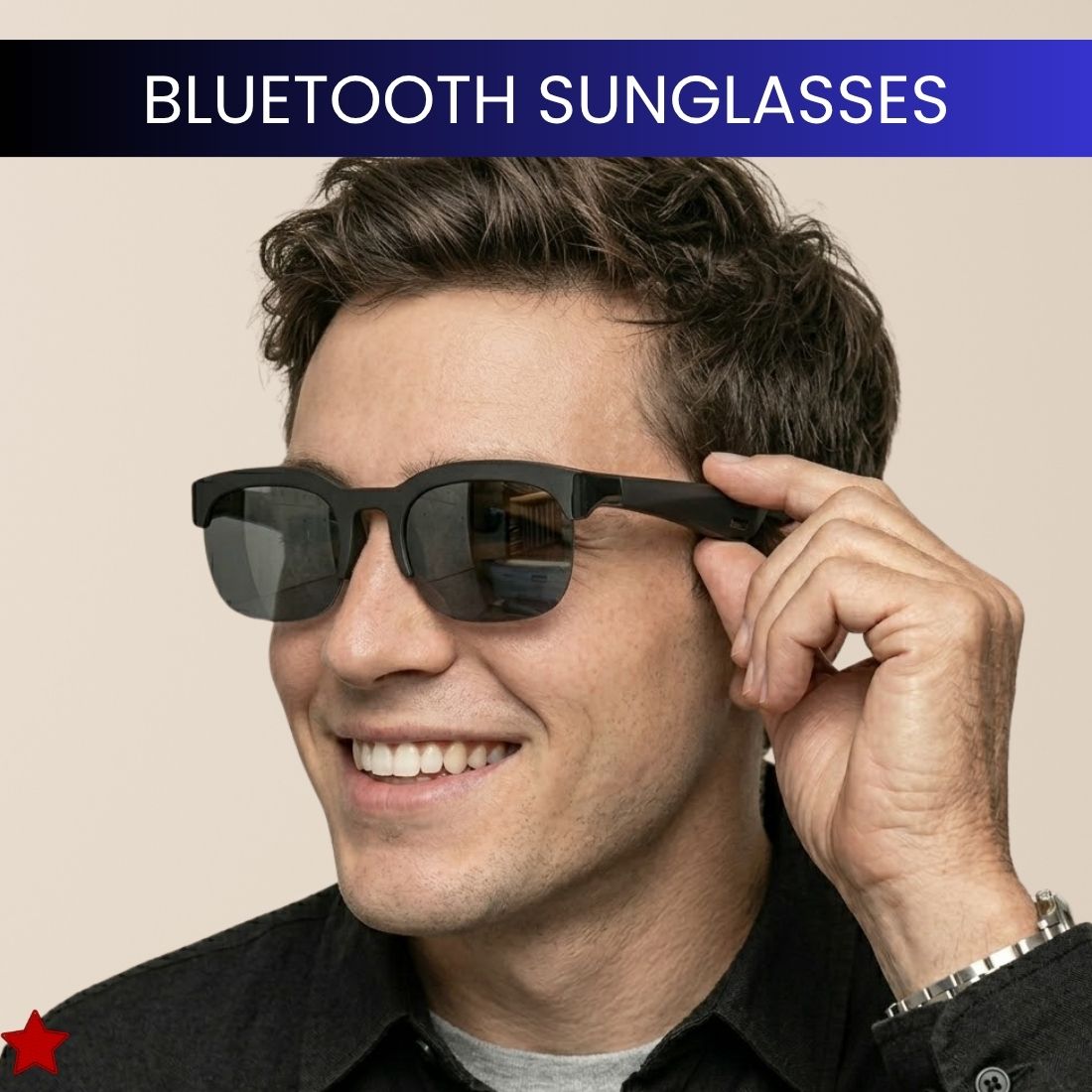 FRONY Wireless Bluetooth Smart Sunglasses for Men & Women With HD Stereo Sound QY319-image-8