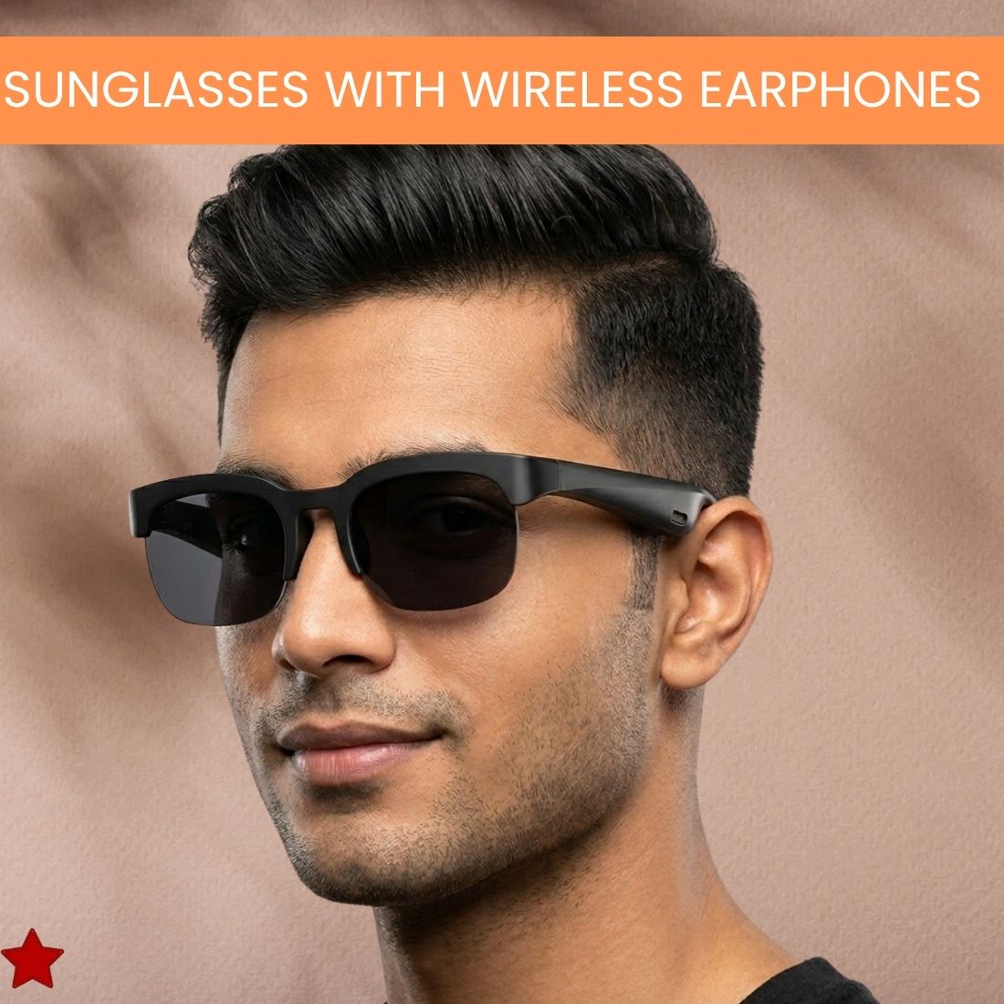 Clairbell Wireless Bluetooth Smart Sunglasses for Men & Women With HD Stereo Sound EY397-image-46