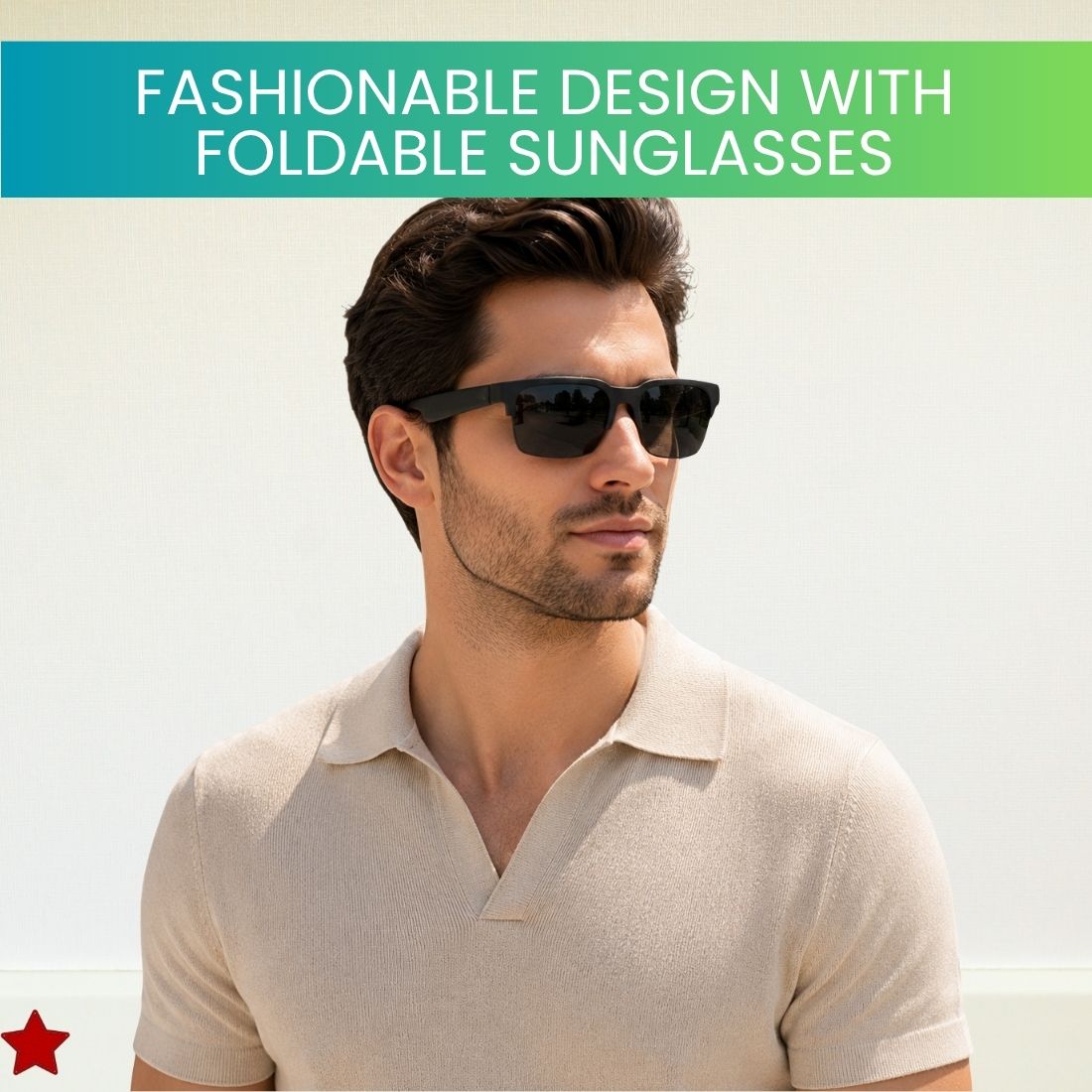 FRONY Wireless Bluetooth Smart Sunglasses for Men & Women With HD Stereo Sound WR174-image-47