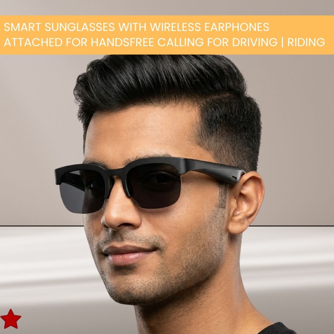Clairbell Wireless Bluetooth Smart Sunglasses for Men & Women With HD Stereo Sound ET380-image-7