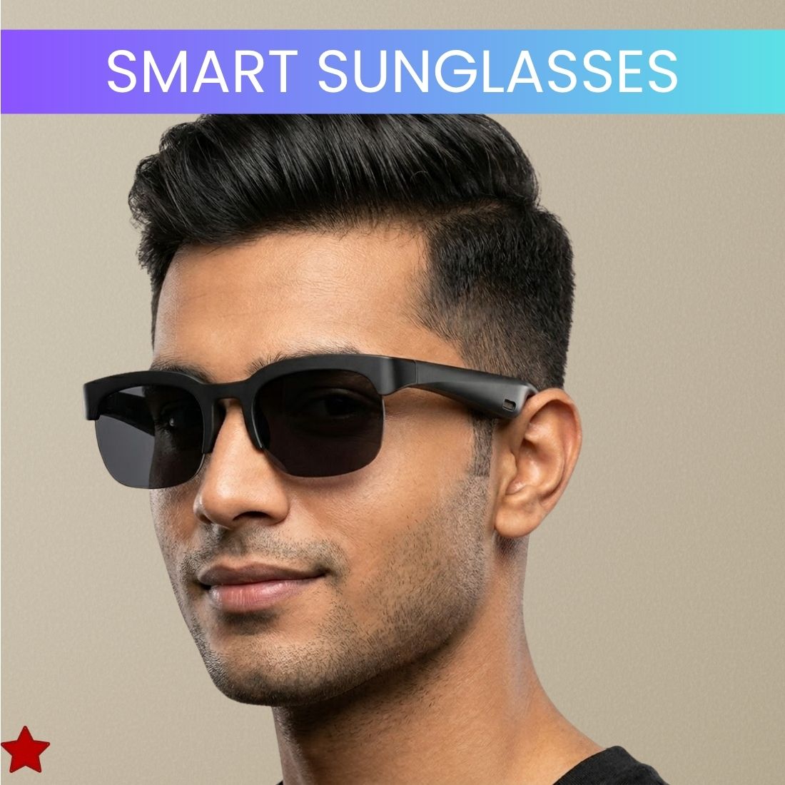 FRONY Wireless Bluetooth Smart Sunglasses for Men & Women With HD Stereo Sound WR450-image-49