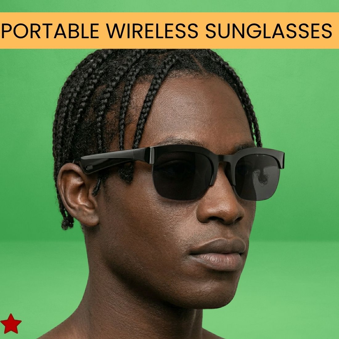 FRONY Wireless Bluetooth Smart Sunglasses for Men & Women With HD Stereo Sound WR168-image-42