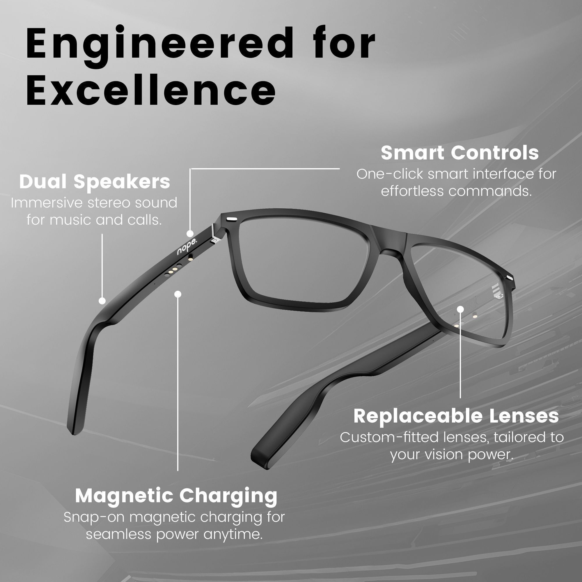 nope Vibe 101 Bluetooth Connect| Hands-Free Calls | Voice Assistant | Android & IOS