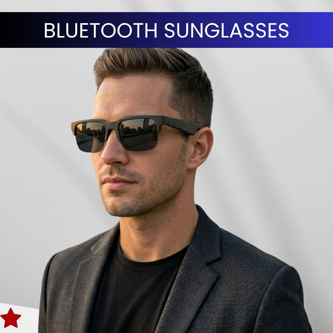 FRONY Wireless Bluetooth Smart Sunglasses for Men & Women With HD Stereo Sound WR360-image-30