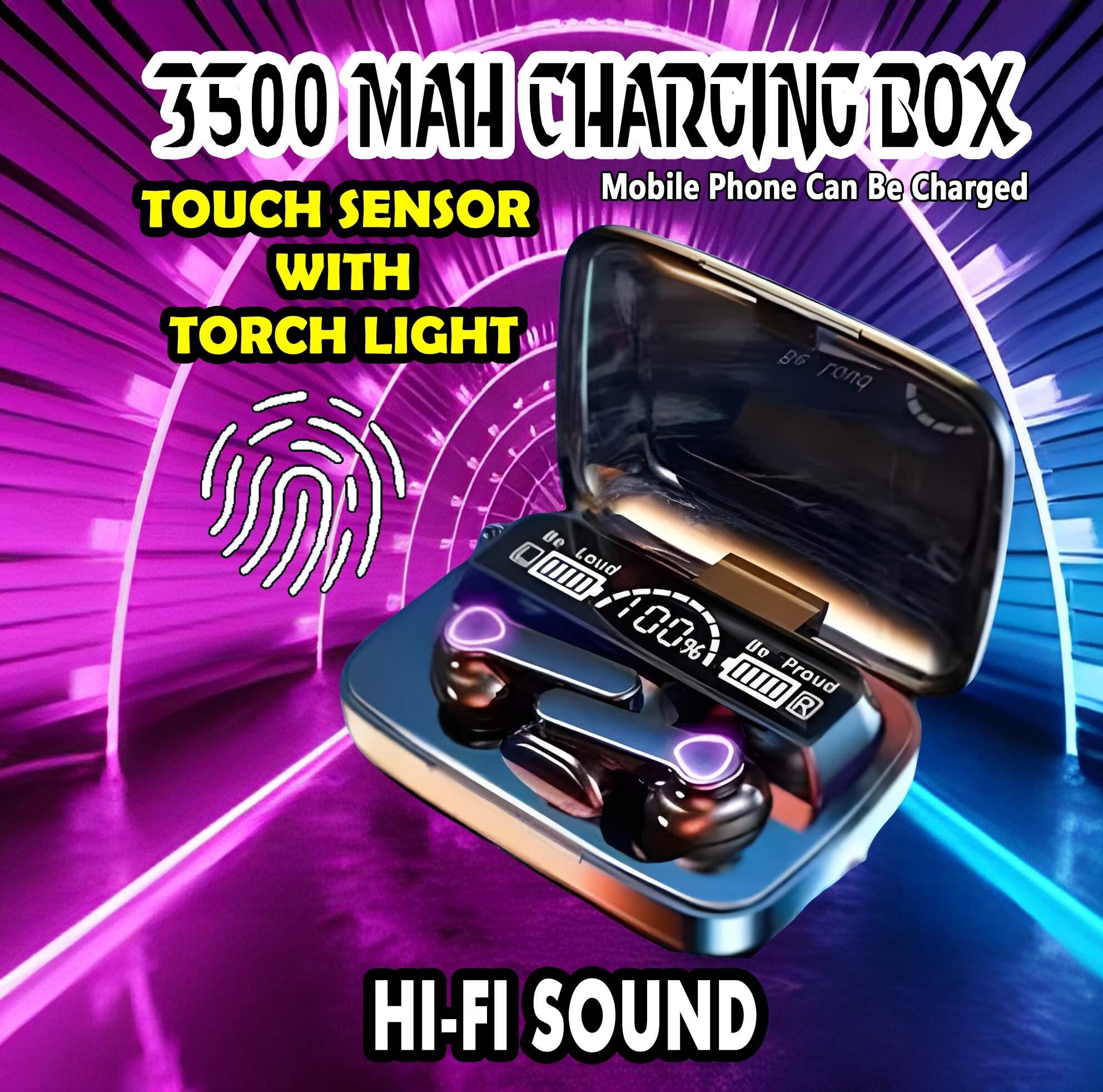 crecro M19 bluetooth earbuds headset wireless earphone 5.3 LED Display M10 Q246 Smart Headphones-image-49
