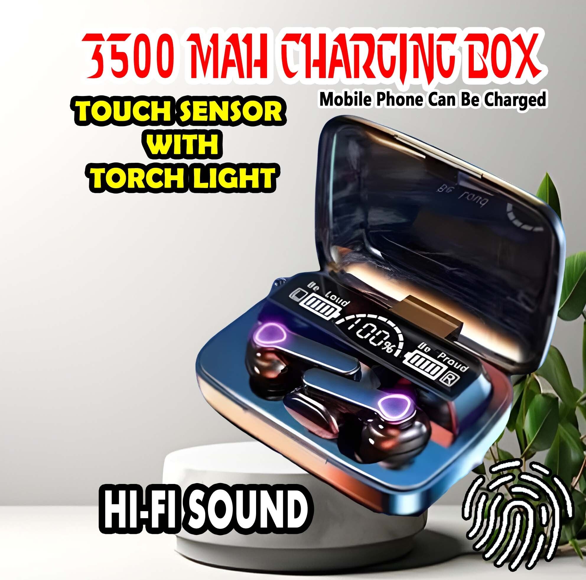 crecro M19 bluetooth earbuds headset wireless earphone 5.3 LED Display M10 Q272 Smart Headphones