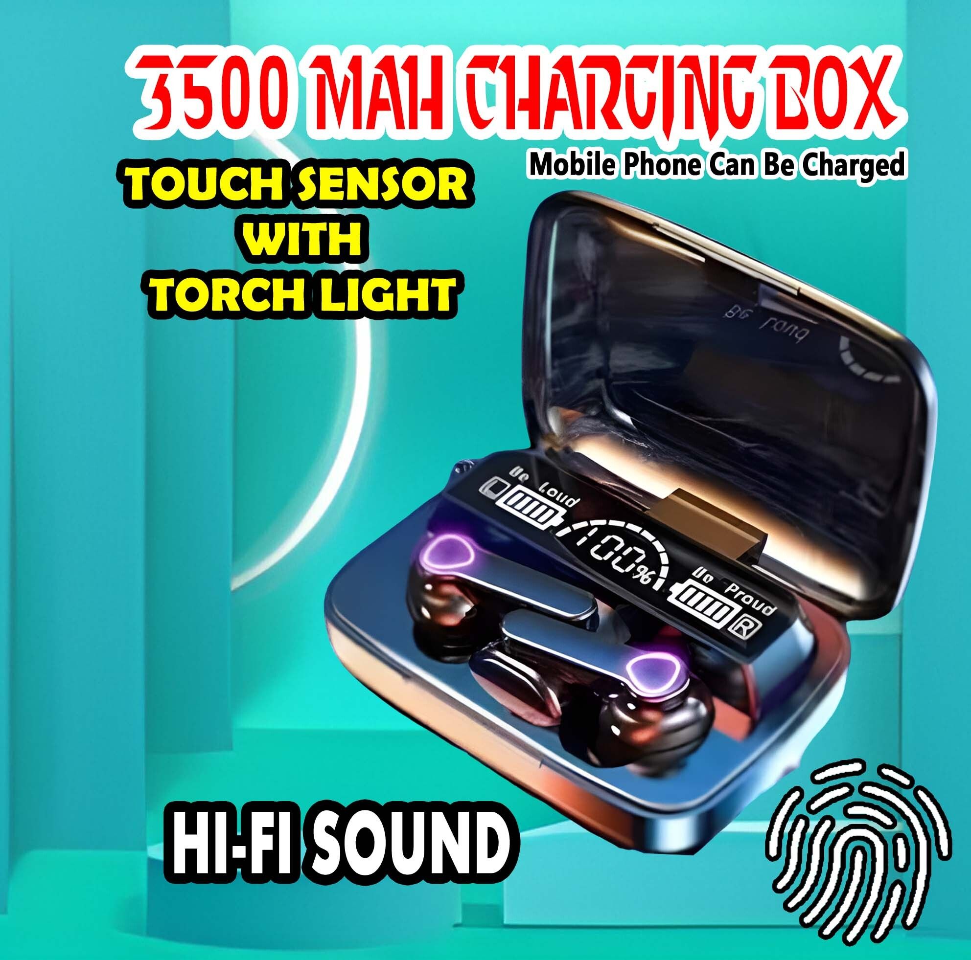 crecro M19 bluetooth earbuds headset wireless earphone 5.3 LED Display M10 Q271 Smart Headphones-image-12