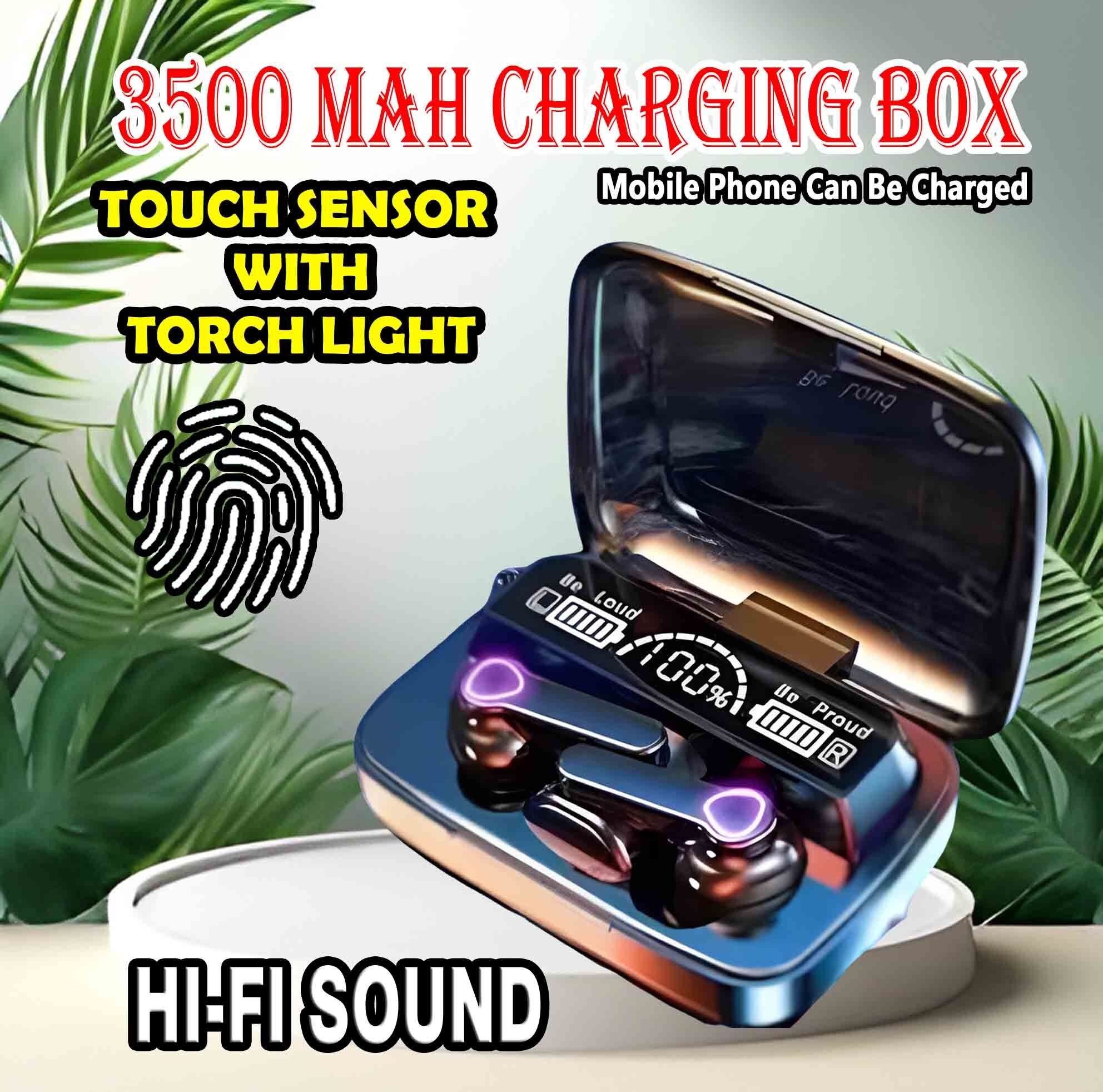crecro M19 bluetooth earbuds headset wireless earphone 5.3 LED Display M10 Q40 Smart Headphones-image-46