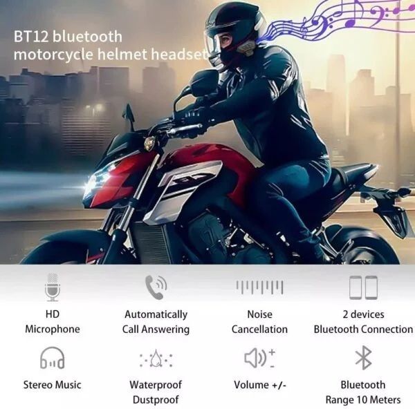Voltegic BT12 Lightweight Bluetooth Earphones with HD Calls & Stereo Music Smart Headphones-image-36