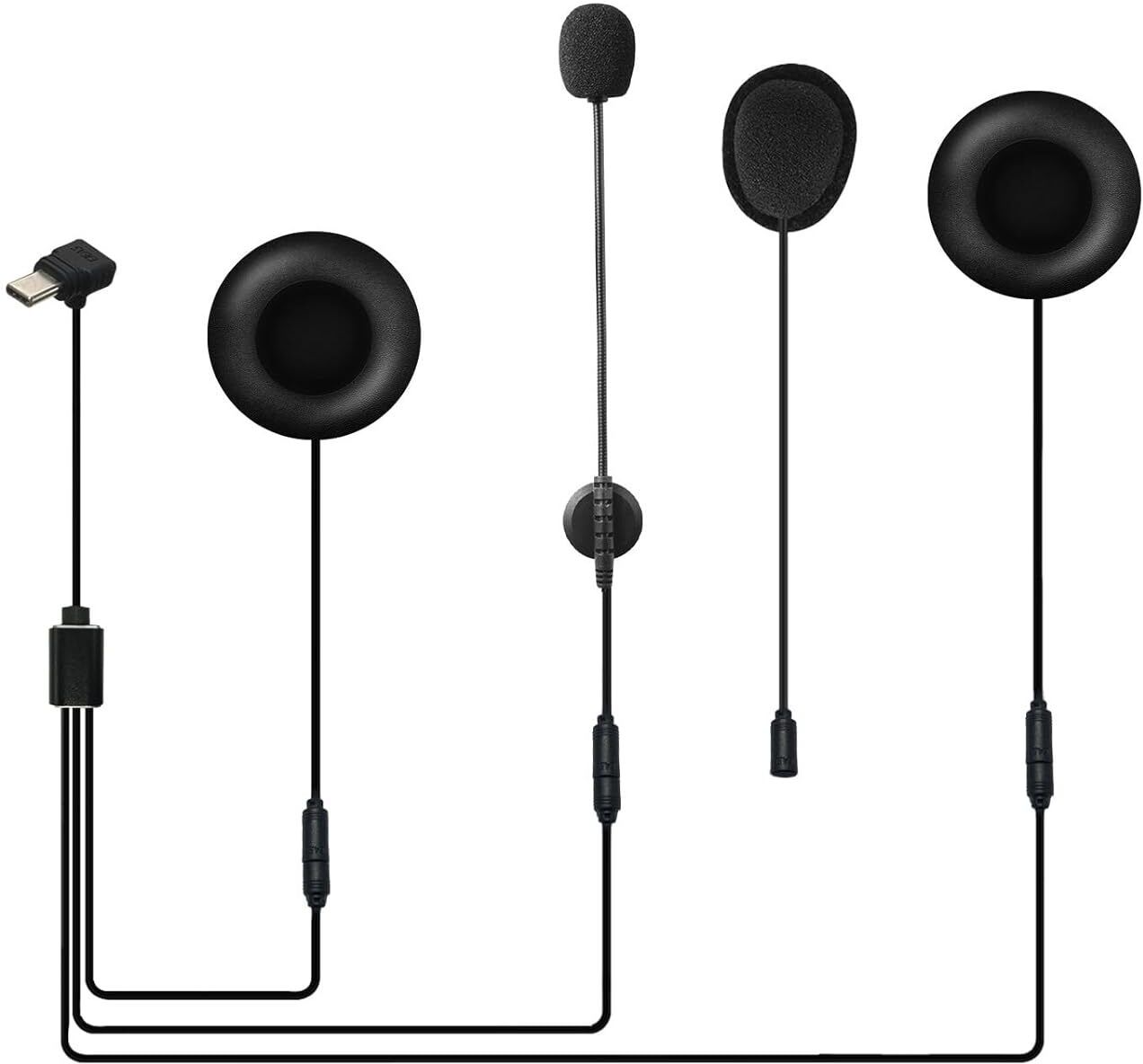 amiciAuto Q8 Headset with Mic for Q8 Bluetooth Helmet Intercom Only Smart Headphones-image-35
