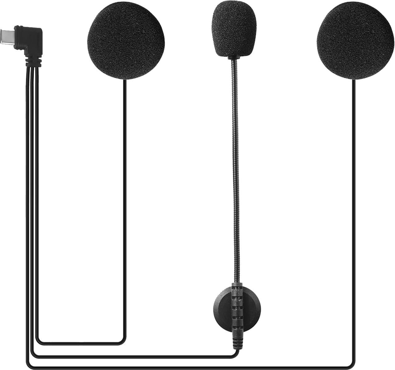 amiciAuto V6 Intercom Microphone Headset, Headphones for V6 Smart Headphones-image-47