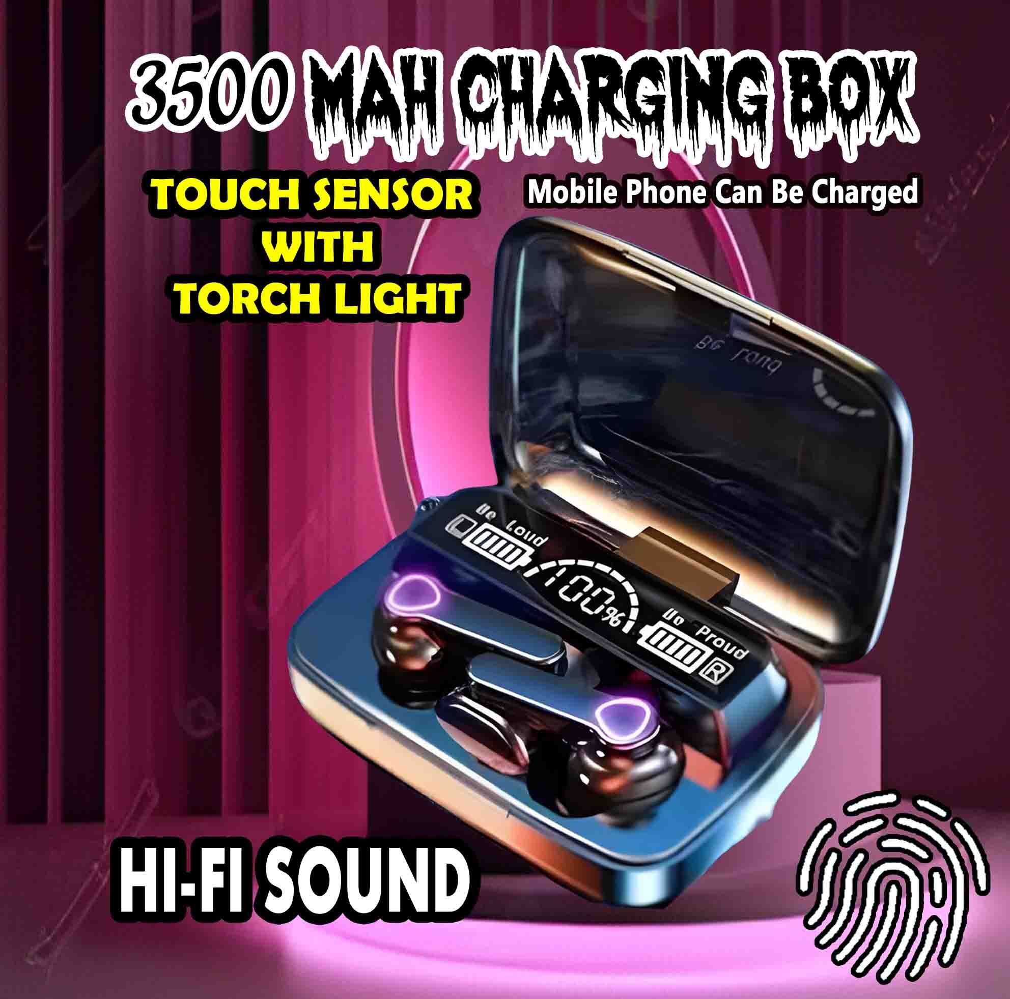 crecro M19 bluetooth earbuds headset wireless earphone 5.3 LED Display M10 Q6 Smart Headphones