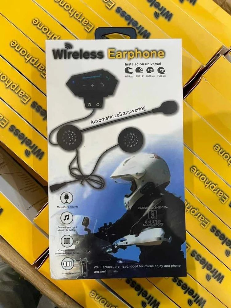 Voltegic Helmet Bluetooth Intercom Headset with Dual On-Ear Earphones & 20H Playback Smart Headphones-image-20