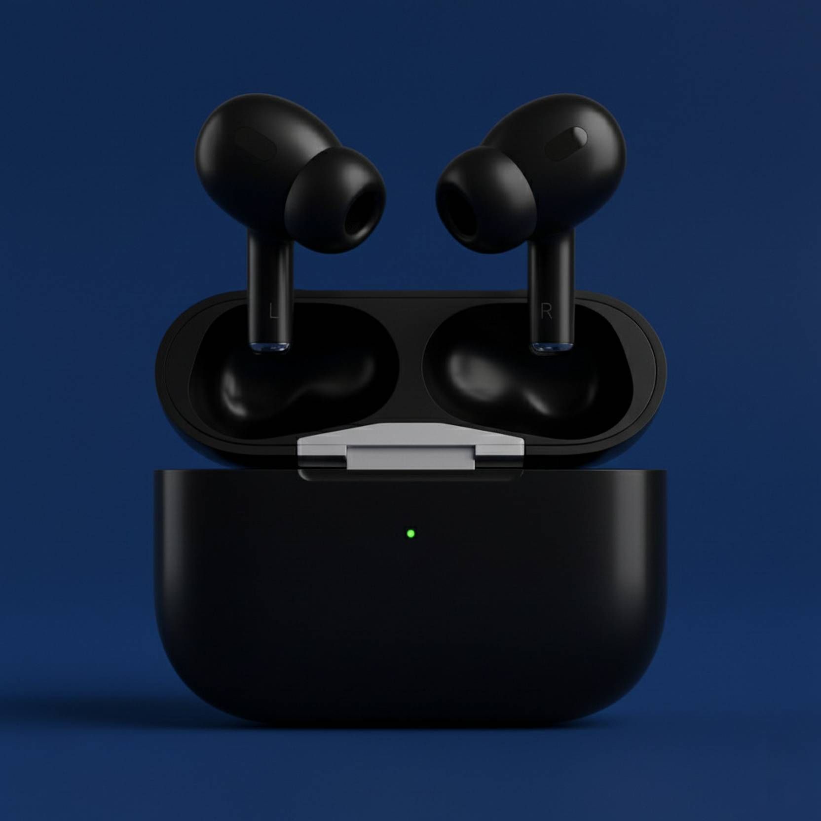 WristHive Airpods 2nd Gen Latest Black Earbuds Premium Quality BLK/Bud/498988 Smart Headphones-image-31
