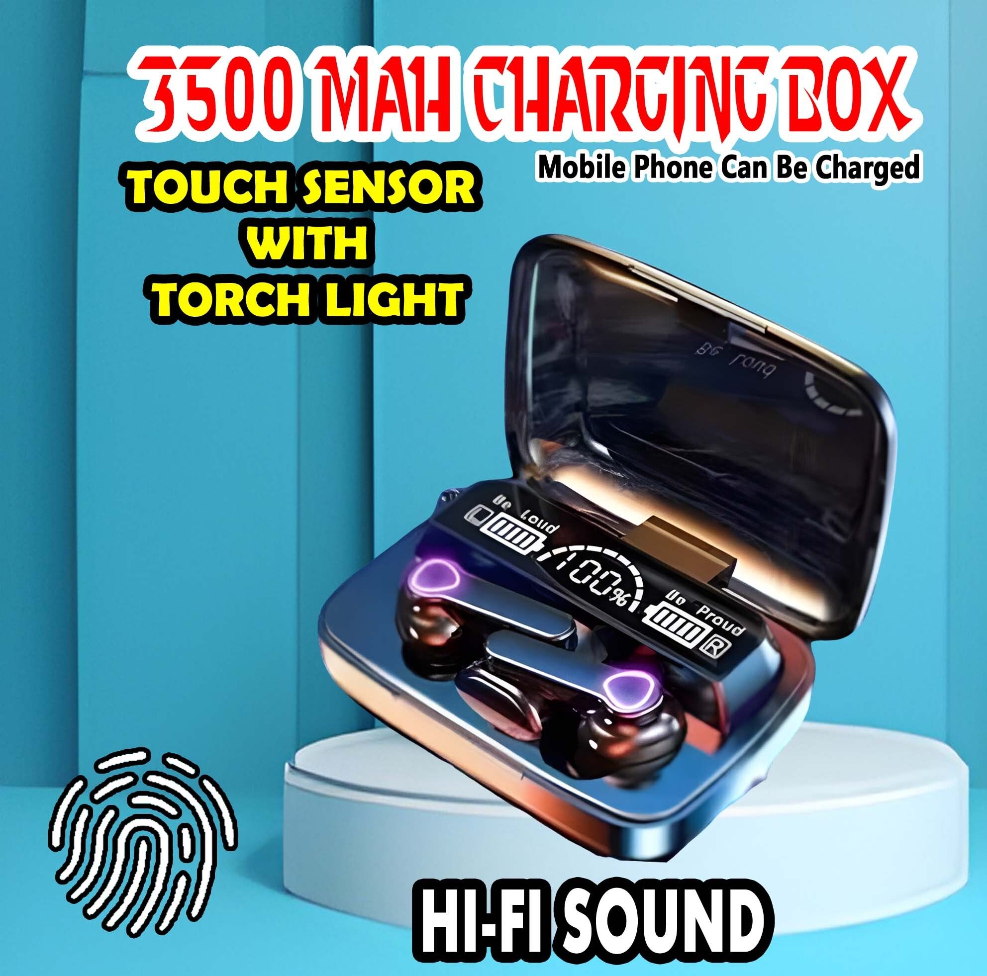 crecro M19 bluetooth earbuds headset wireless earphone 5.3 LED Display M10 Q264 Smart Headphones