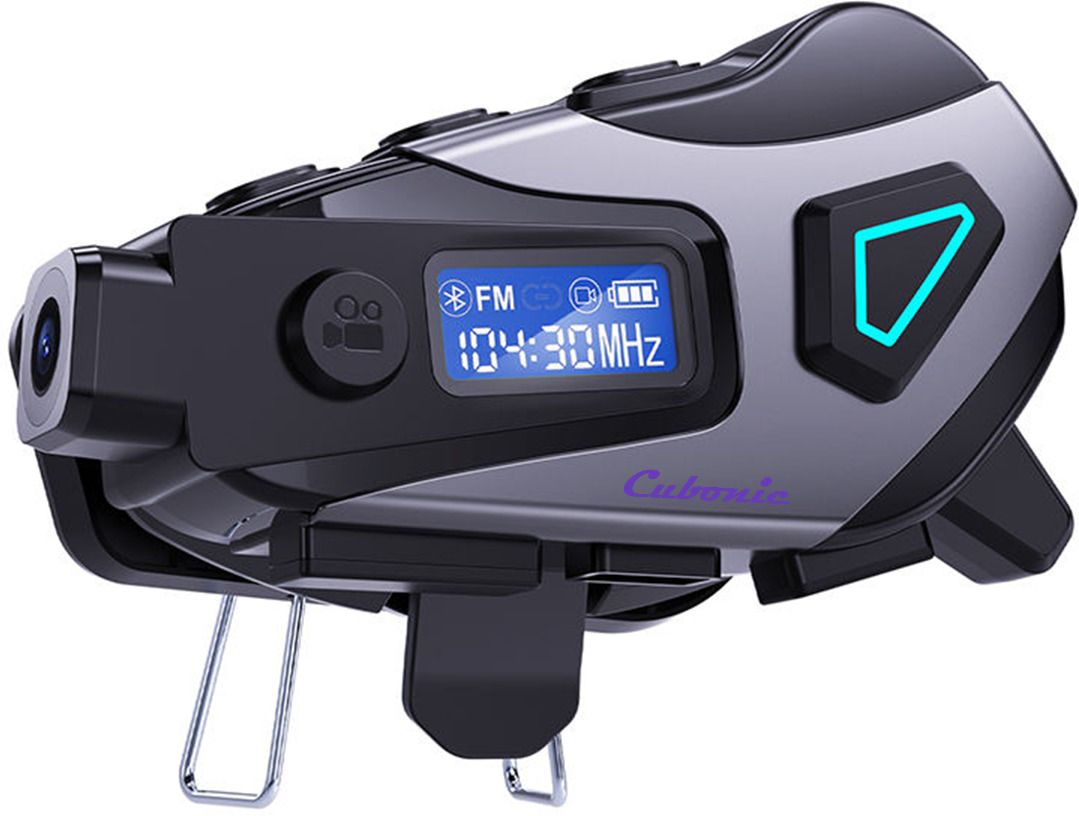 Cubonic RideCord K10 BT Helmet HD 1080p Camera, App Control, Digital Display Smart Headphones-image-43