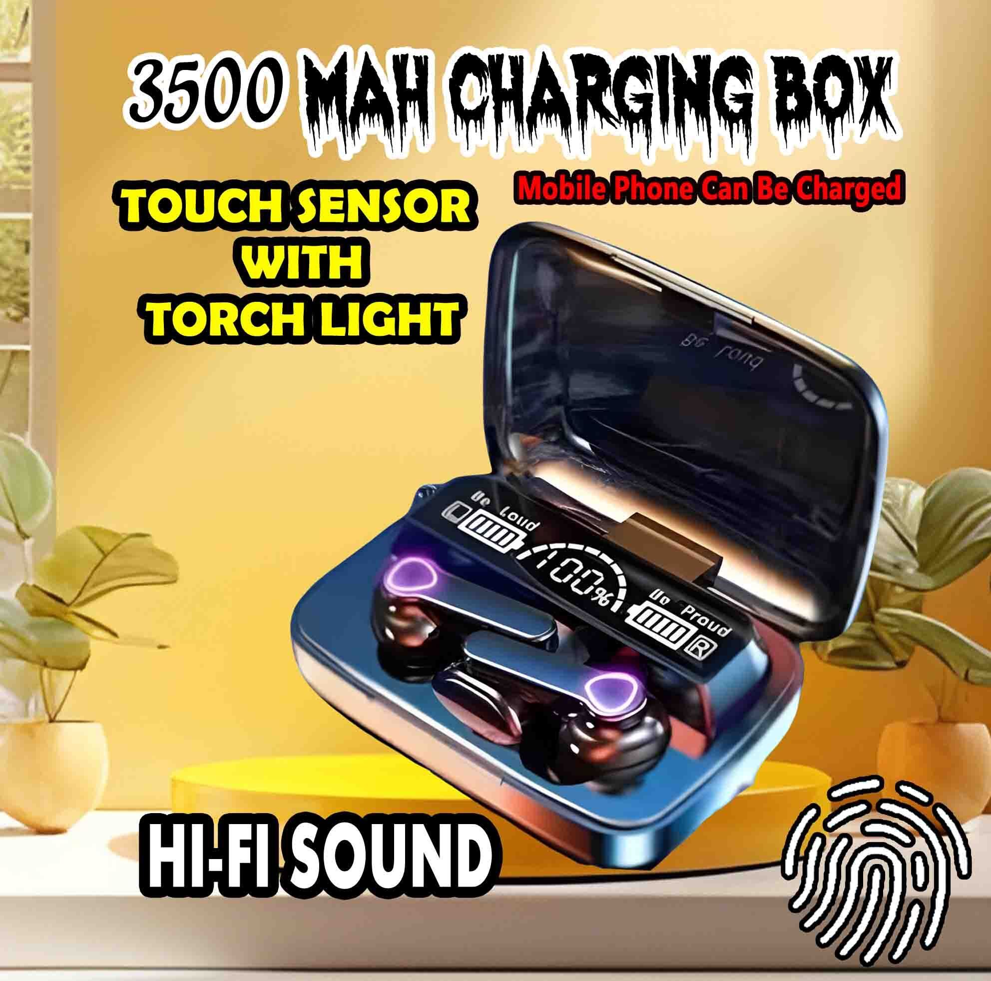 crecro M19 bluetooth earbuds headset wireless earphone 5.3 LED Display M10 Q287 Smart Headphones-image-36
