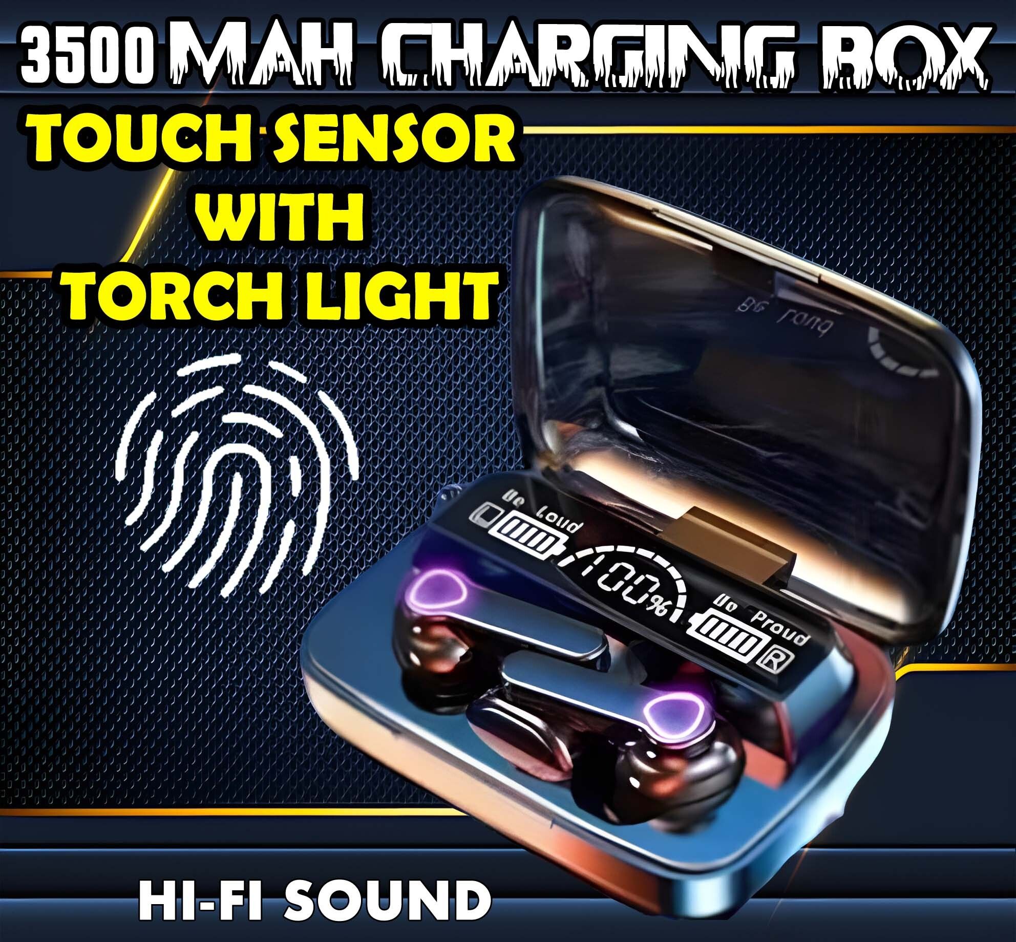 crecro M19 bluetooth earbuds headset wireless earphone 5.3 LED Display M10 Q178 Smart Headphones