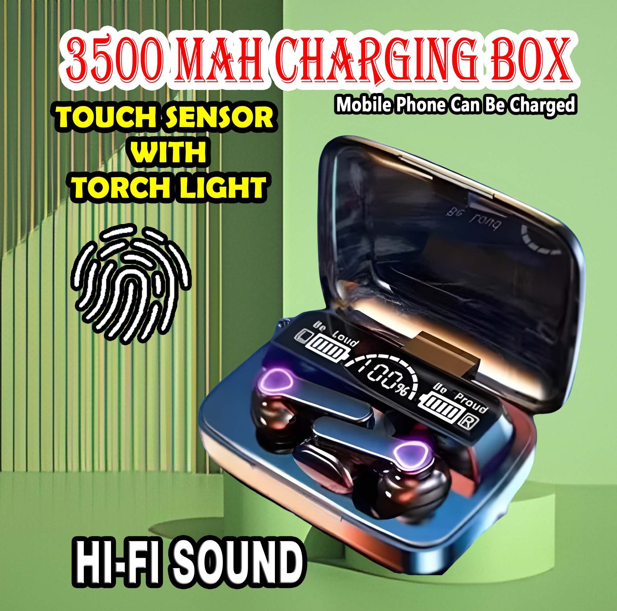 crecro M19 bluetooth earbuds headset wireless earphone 5.3 LED Display M10 Q27 Smart Headphones