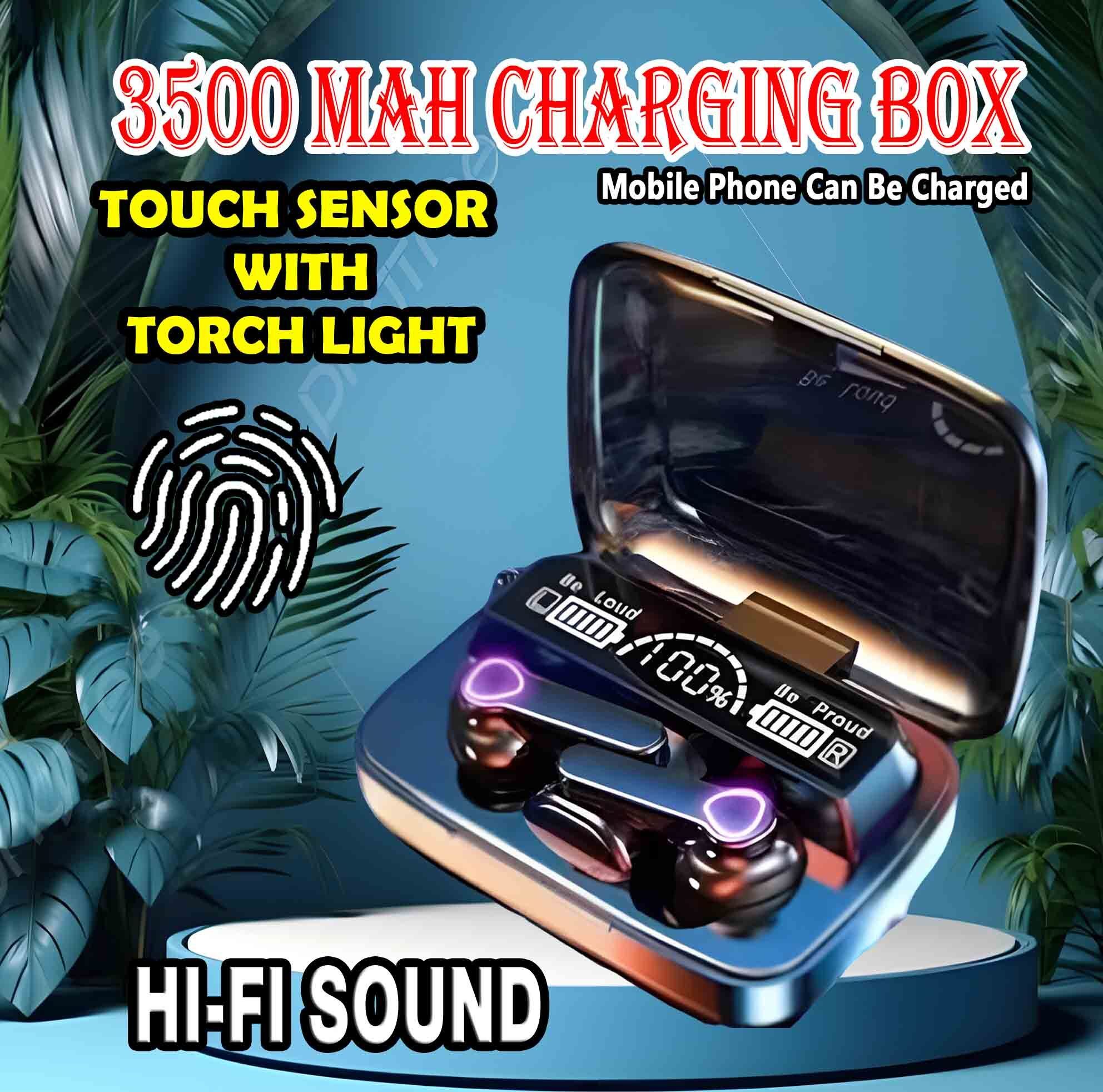 crecro M19 bluetooth earbuds headset wireless earphone 5.3 LED Display M10 Q36 Smart Headphones