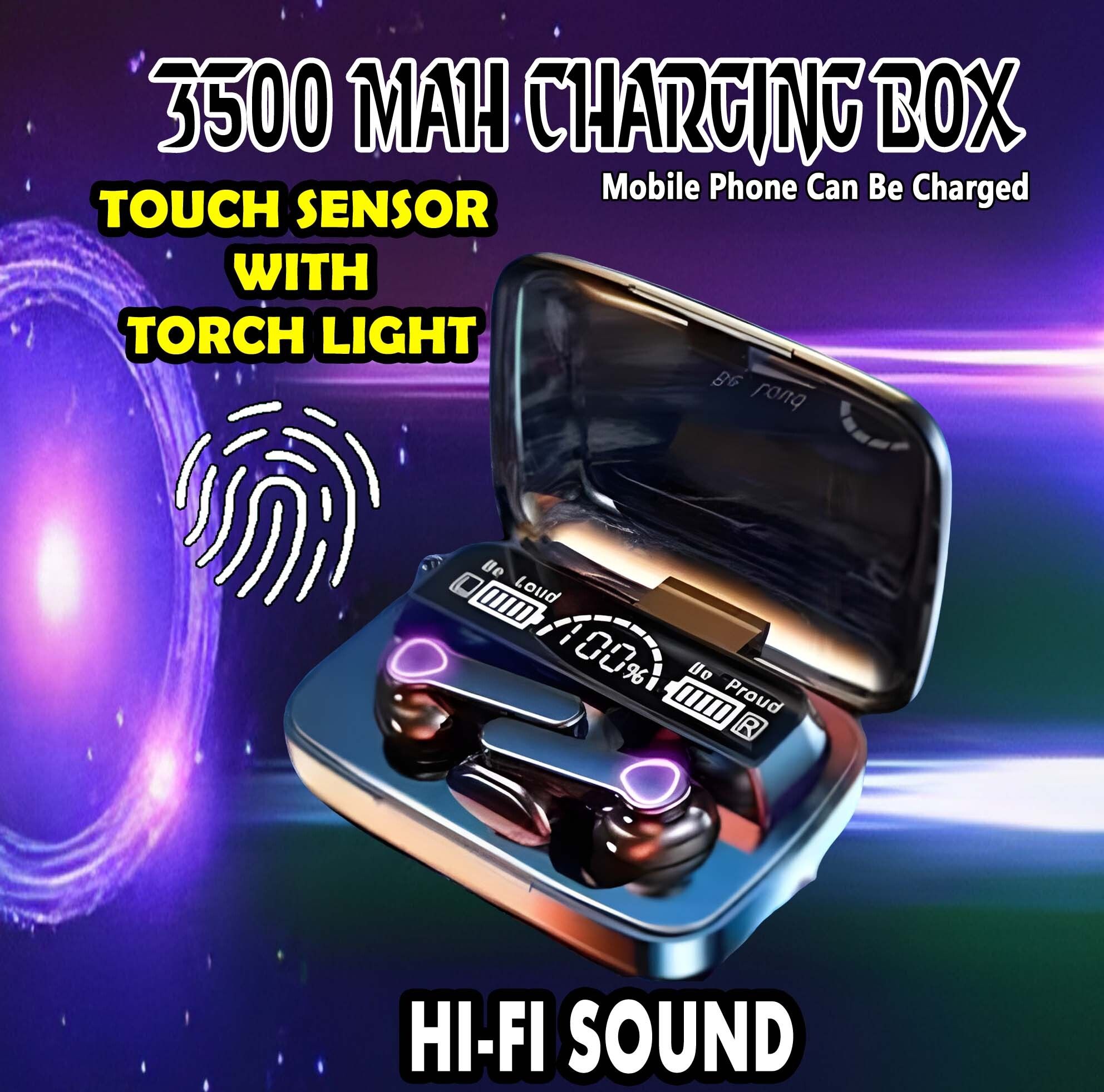 crecro M19 bluetooth earbuds headset wireless earphone 5.3 LED Display M10 Q223 Smart Headphones