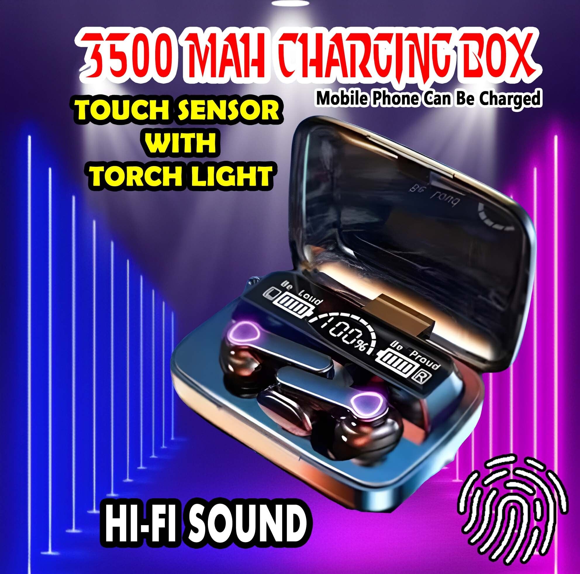 crecro M19 bluetooth earbuds headset wireless earphone 5.3 LED Display M10 Q273 Smart Headphones