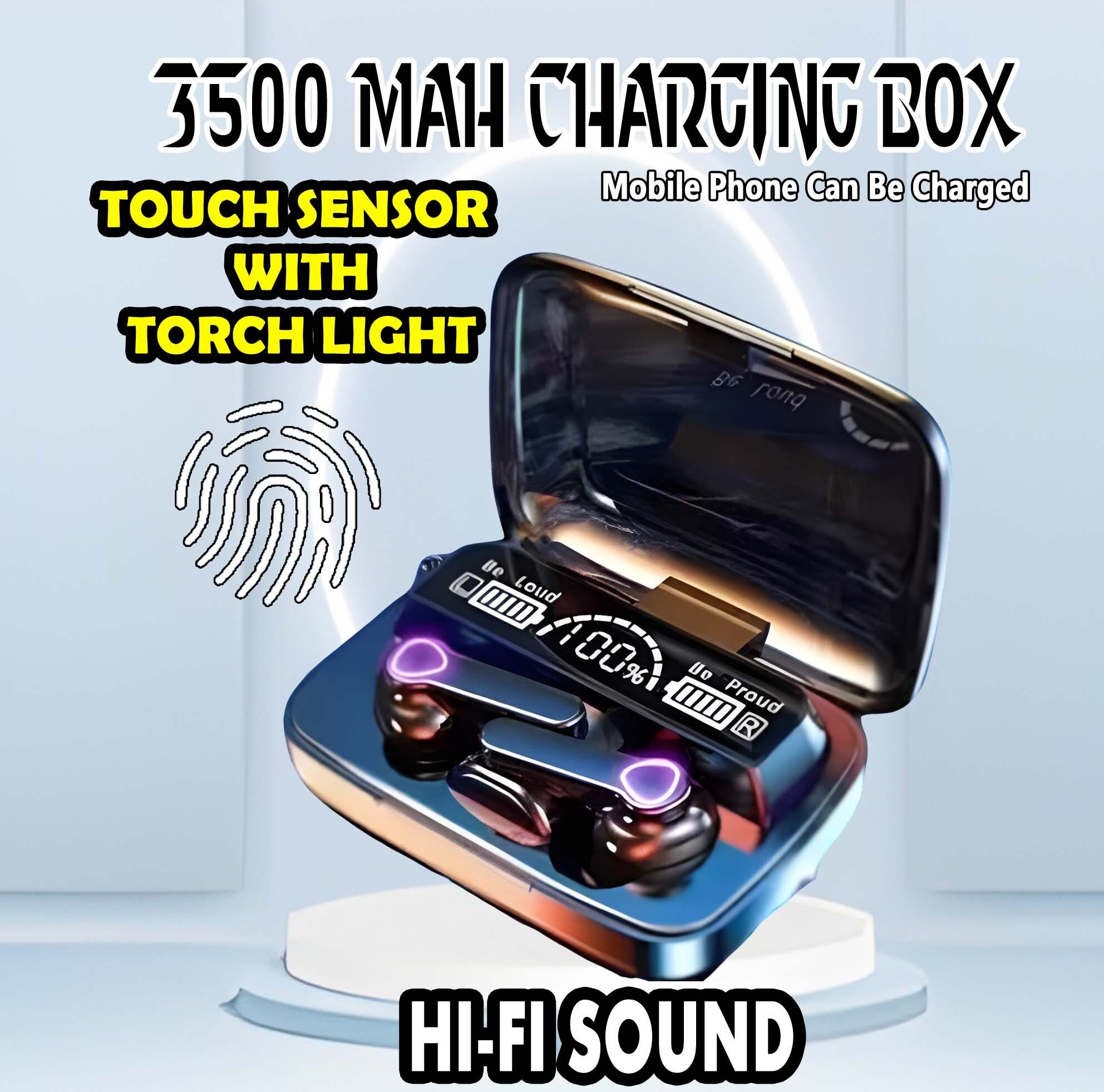 crecro M19 bluetooth earbuds headset wireless earphone 5.3 LED Display M10 Q111 Smart Headphones