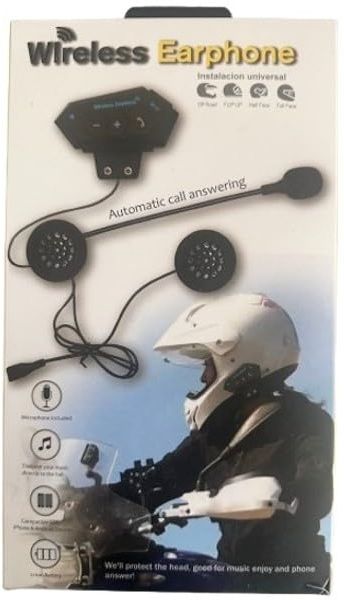 Voltegic Motorcycle Helmet Bluetooth Headset with Detachable Dual On-Ear Earphones Smart Headphones-image-36