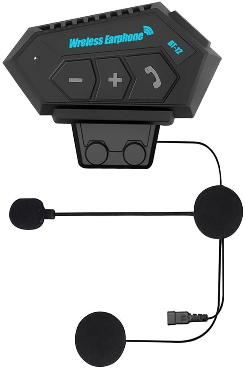 Cubonic BT12 On-Ear Helmet Wireless Dual Earphone Bluetooth Calling and Music Smart Headphones