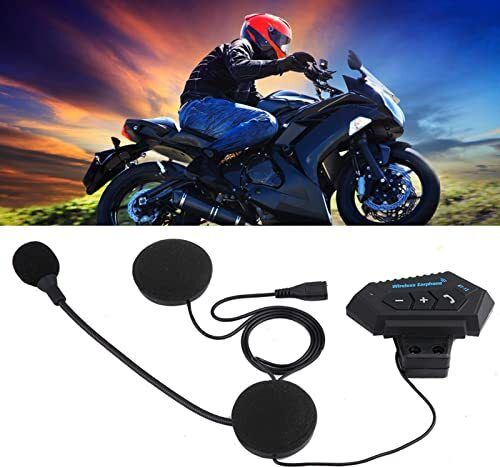 Voltegic Motorcycle Helmet Bluetooth Earphones with HD Audio & Long Battery Backup Smart Headphones-image-34