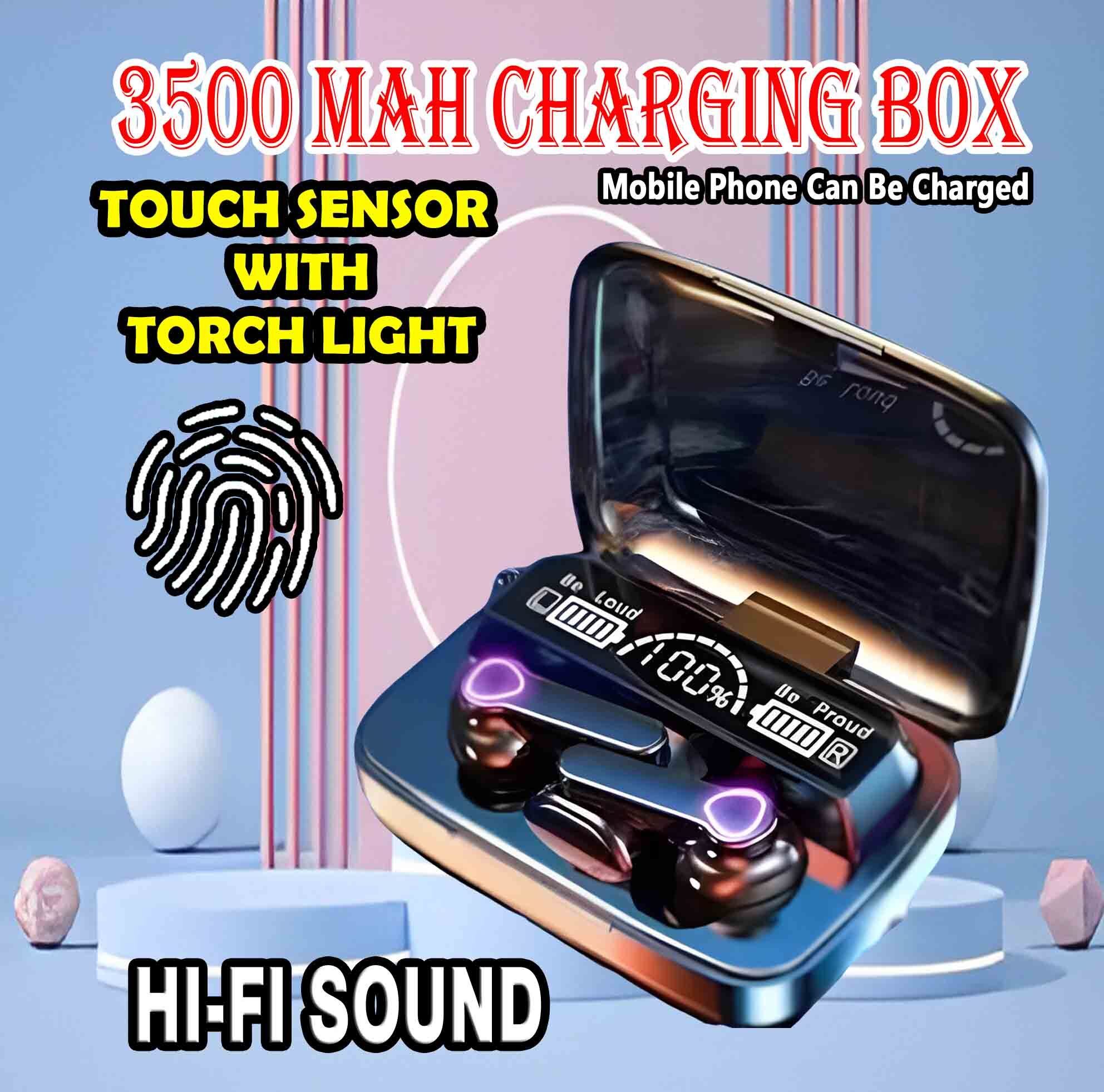 crecro M19 bluetooth earbuds headset wireless earphone 5.3 LED Display M10 Q35 Smart Headphones