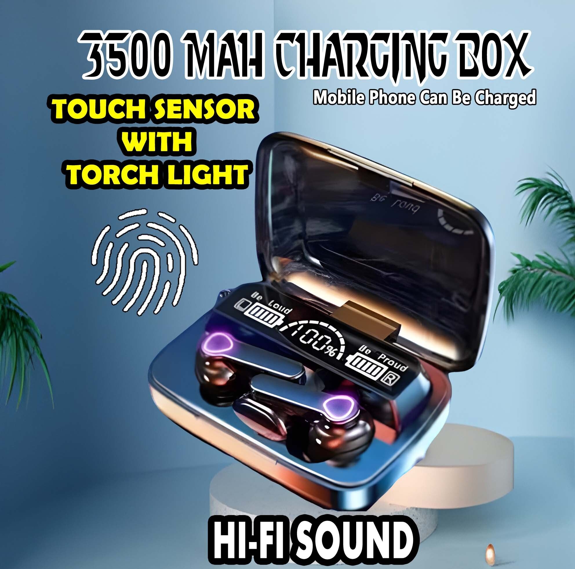 crecro M19 bluetooth earbuds headset wireless earphone 5.3 LED Display M10 Q45 Smart Headphones