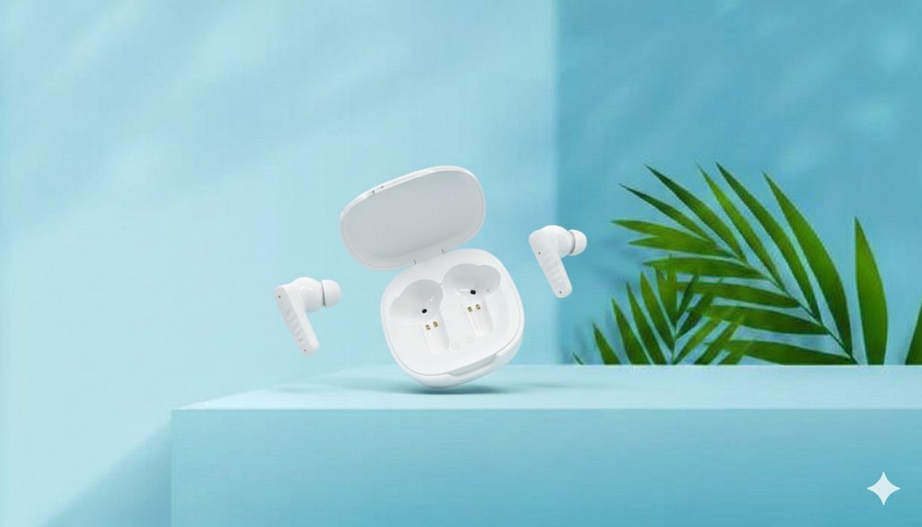 Orvik Buds 09 Bluetooth Earbuds with ENC Mic & HD Music Experience Smart Headphones-image-39