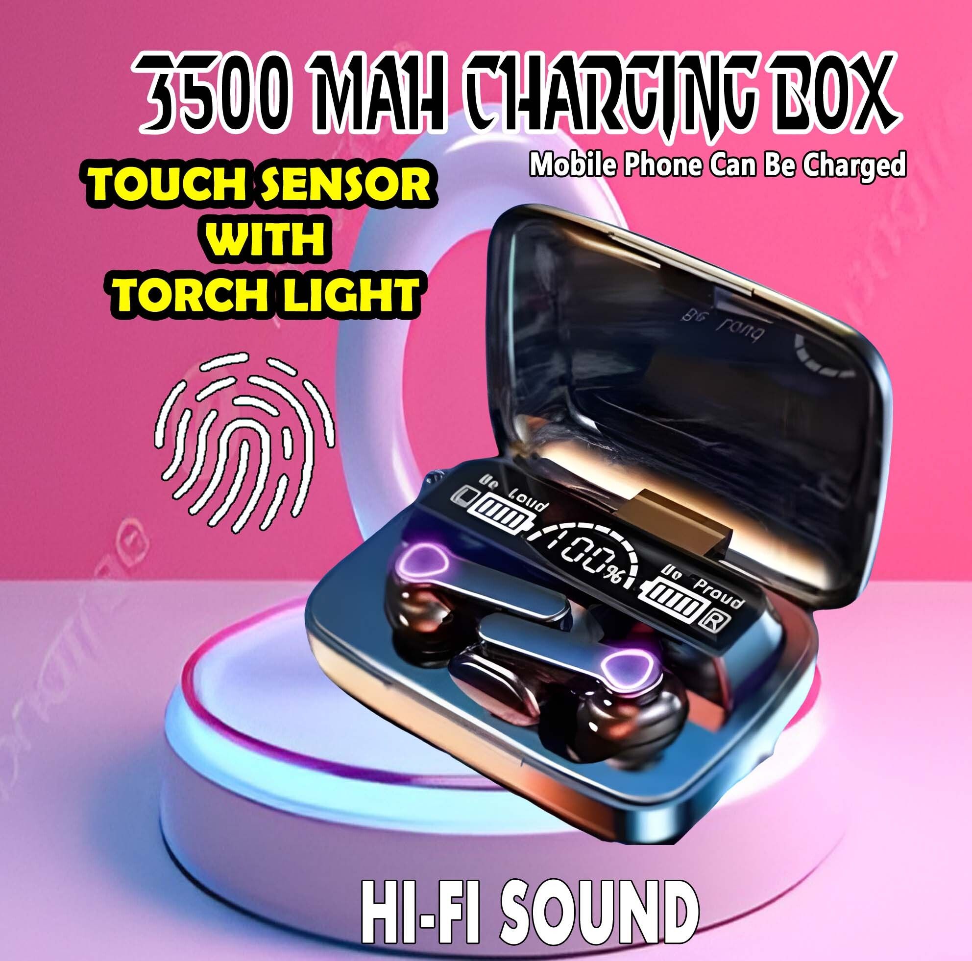 crecro M19 bluetooth earbuds headset wireless earphone 5.3 LED Display M10 Q236 Smart Headphones-image-14