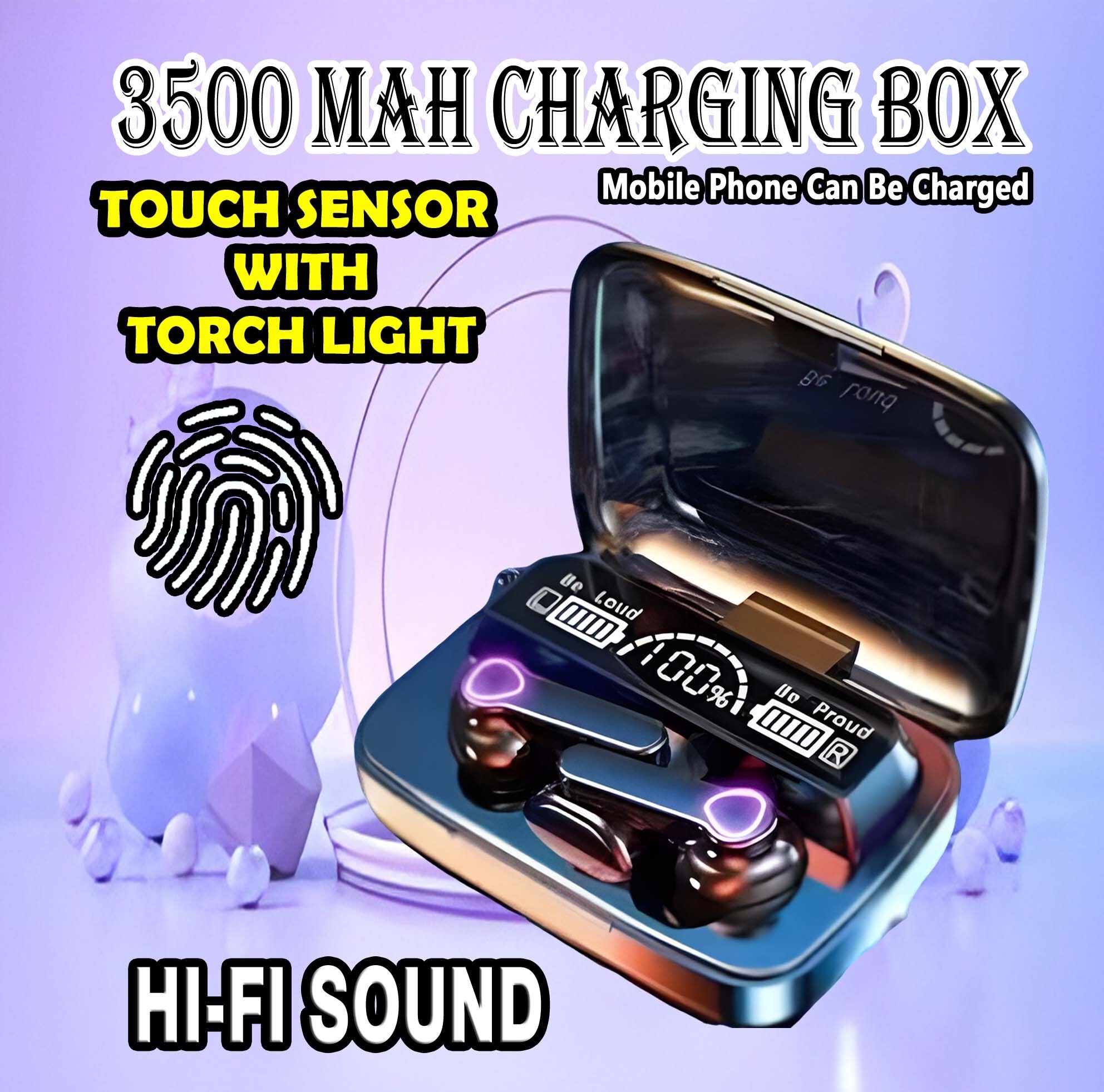 crecro M19 bluetooth earbuds headset wireless earphone 5.3 LED Display M10 Q48 Smart Headphones