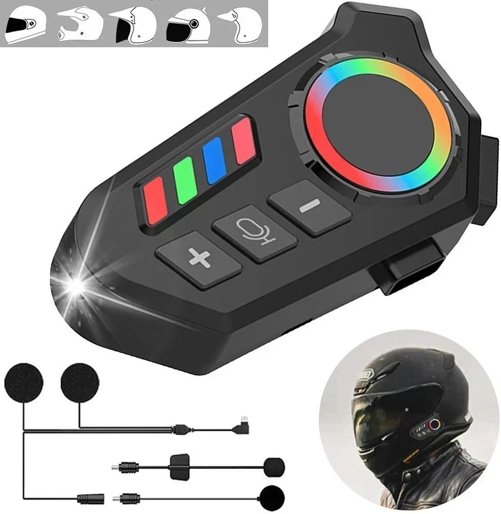 WIFTON Motorcycle Helmet Bluetooth On-Ear Headset Smart Headphones-image-40