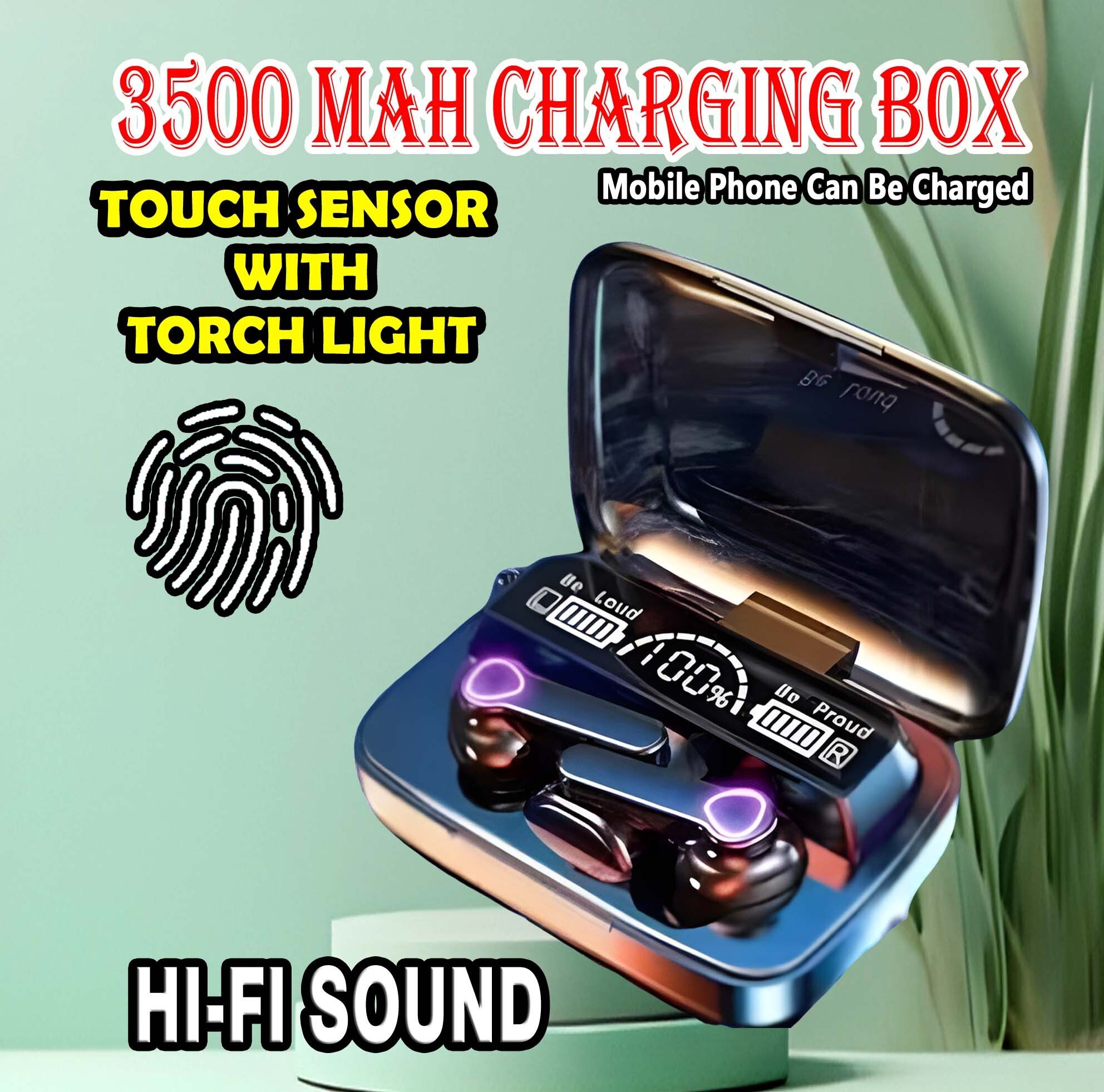 crecro M19 bluetooth earbuds headset wireless earphone 5.3 LED Display M10 Q46 Smart Headphones