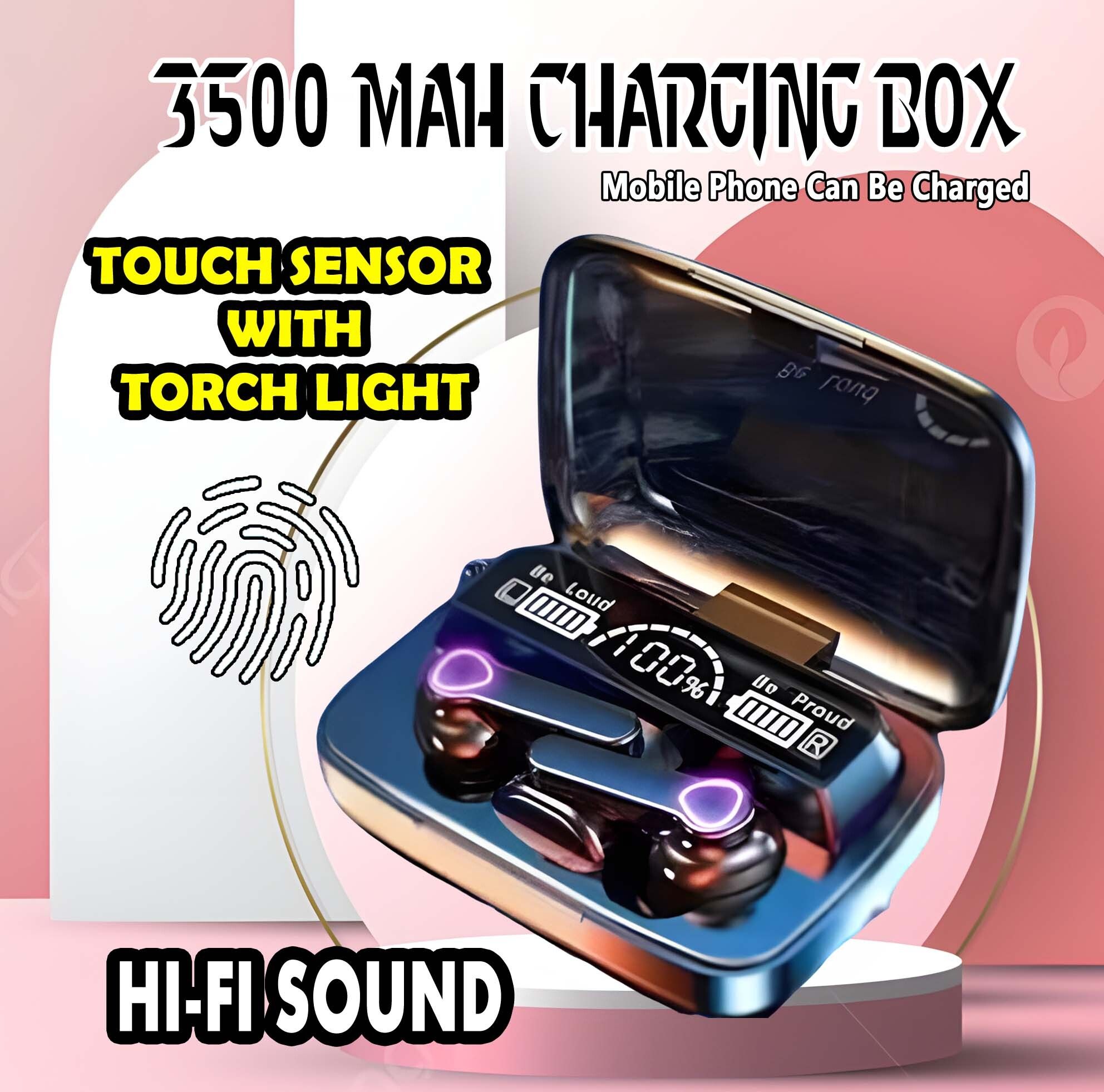 crecro M19 bluetooth earbuds headset wireless earphone 5.3 LED Display M10 Q230 Smart Headphones