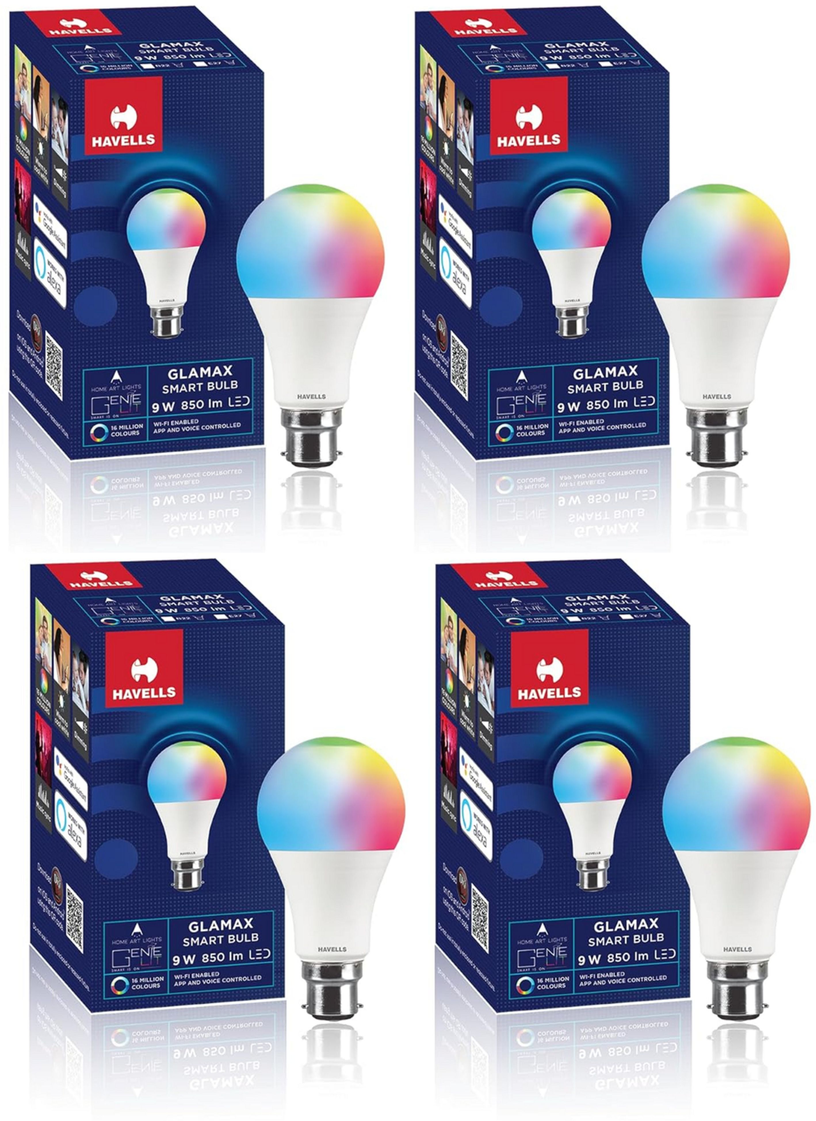 HAVELLS 9w Glamax Color B22 Smart Bulb-picture-25